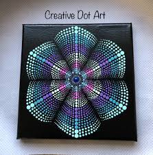 Mandala Canvas Painting Mandala Art Lesson Dot Art Painting Mandala Artwork