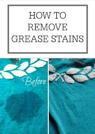 You can use it to clean an oil stain. How To Remove Grease Stains Simple Homemaking