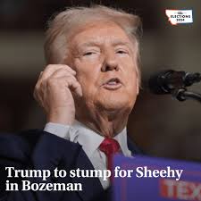 On Wednesday, news of an Aug. 9 stop by Trump in Bozeman to campaign with  U.S. Senate candidate Tim Sheehy was leaked by Montana Talks radio host Aaron  Flint. On Thursday, the
