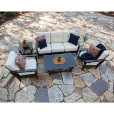 Folding adirondacks feature a contoured folding adirondack conversation set. Artisan 5 Piece Deep Seating Set By Ivy Terrace In Black Cream Patio Seating Sets Outdoor Furniture Sets Deep Seating