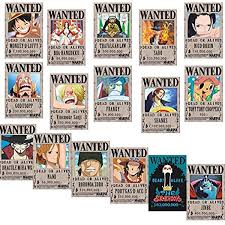 Home en 2020 | personajes de one piece, one piece figuras, one piece manga. Amazon Com Real Listic One Piece Wanted Poster 28 5cm 19 5cm New Version Luffy 1 5 Billion A Set Of 16 Pieces Everything Else