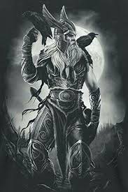 Odin God Of War And Wisdom And His Raven Munin And Huginn Viking Warrior Tattoos Mythology Tattoos Viking Art