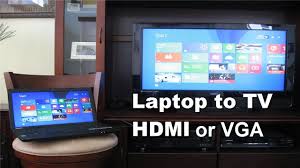 How To Connect Laptop To Tv Using Hdmi Cable Or Vga Cable Fast Easy Hdmi Brother Printers Tv