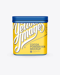 You can also change contrast that is placed on the available format: Cocoa Powder Container Psd Mockup Free Psd Mockups Catalog Download