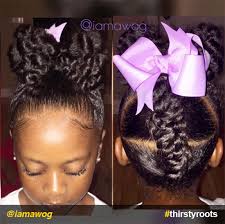 The pony follows the undone style of the hair. 20 Cute Natural Hairstyles For Little Girls