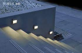 Led Wall Mounted Foot And Walkover Light Skill By Simes Outdoor Stair Lighting Step Lighting Outdoor Exterior Stairs