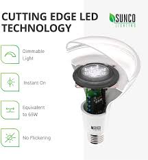 Sunco Lighting 10 Pack Br30 Led Bulb 11w 65w 3000k Warm White 850 Lm E26 Base Dimmable Indoor Flood Light For Cans Ul Energy Star Amazon Com
