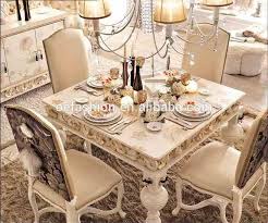 French Romantic Style White Solid Wood Carving 4 Seater Square Dining Table View 4 Seater Dining Square Dining Tables Dining Table Design French Dining Tables