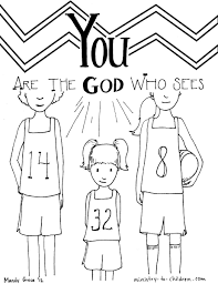 Children consistently search for fun activities and the number 16 coloring pages set perfect in a situation like that. God Who Sees Coloring Page From Genesis 16 13