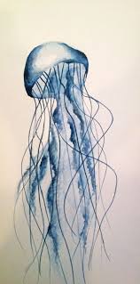 Join us as we dive deep into the symbolic meaning of the jellyfish and show you the best jellyfish tattoo ideas! Fine Blue Watercolor Jellyfish Tattoo Design Tattooimages Biz