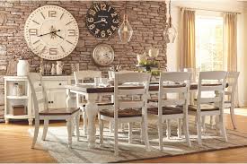 A traditional dining table set inspired by the farmhouse antique furniture look. Home On The Range Farmhouse Style