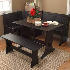Denon tuner and cassette deck with celestion speakers in pine cabinet. Nook Table Breakfast Bench Corner Dining Set 3 Piece Kitchen Traditional Style Espresso Seats 6 Kitchen Dining Room Furniture Com Home Kitchen