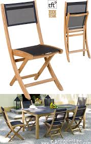 Un large choix à portée de main ! Chaises Teck Pliantes Et Toile Design Jardin 9053