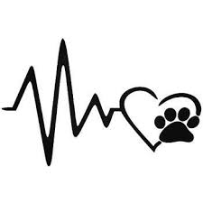 Hebeat Dog Paw Love Vinyl Decal Sticker In 2020 Dog Tattoos Dog Paws Dog Drawing