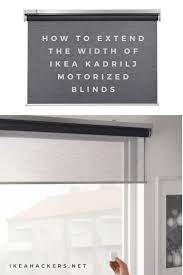 How To Extend The New Ikea Kadrilj Motorized Blinds Ikea Hackers Motorized Blinds Blinds Ikea