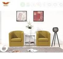 Penjualan Panas Sofa Kursi Tunggal Kantor Fabric Hijau (HY-S033)
