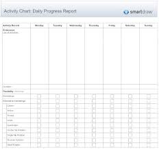 Activity Chart Templates 5 Free Printable Word Excel