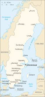 Kaart van hotels in gebied zweden: Atlas Van Europa Zweden Wikibooks