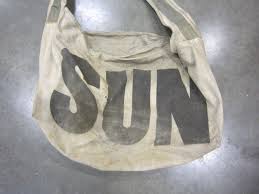It is published six days a week, monday to saturday. Vintage Vancouver Sun Newspaper Bag