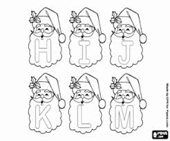 Play mailing a letter to santa claus coloring game online for free. Letters From H To M In Santa S Beard Coloring Page Printable Game