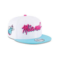 Miami Heat Vice New Era 9fifty Nba City Edition Snapback Cap South Beach Hat 950 Miami Heat Snapback Uniform City
