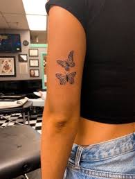 Furthermore, if you're getting a tattoo for the first time, you may want to consider getting a tiny tattoo design somewhere that can be hidden. Pinterest Madisoncevans Small Shoulder Tattoos Shoulder Tattoos For Women Butterfly Tattoos On Arm