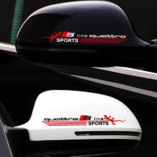 2 Teile Satz 3d Gecko S Linie Quattro Sport Auto Aufkleber Vinyl Aufkleber Auto Auto Abdeckung Ruckspiege Exterior Accessories Modified Cars Graffiti Lettering