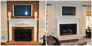 Check spelling or type a new query. Painted Brick Fireplace Before After Paint The Brick The Same Color As The Wall Brick Fireplace Painted Brick Fireplaces Brick Fireplace Makeover
