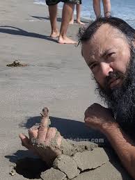 One Set of Fingers Up Pin Against Wall Man Screaming