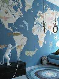 Papier Peint Mappemonde Inke Chambre Enfant Tapisserie Chambre Enfants Papier Peint Chambre Enfant