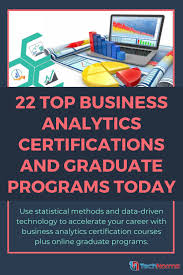 22 Top Business Analytics Certifications And Graduate Programs Today Graduate Program Best Online Courses Analytics