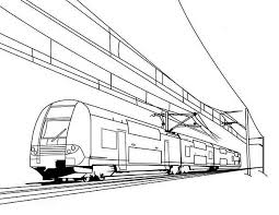 Train On Electric Cable Coloring Page Color Luna Train Coloring Pages Coloring Pages Monster Coloring Pages