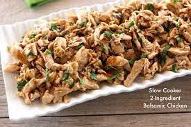 Alternatively, if you use defrosted chicken legs, cook them on low for 5 to 8 hours. Slow Cooker 2 Ingredient Balsamic Chicken 365 Days Of Slow Cooking And Pressure Cooking