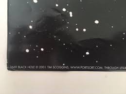 EINSTEIN, BLACK HOLE, DESIGN BY TIM SCOGGINS, AUTHENTIC 2001 POSTER