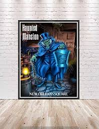 This month, we only do 8 pieces of this limited edition. Handmade Products Haunted Mansion Hatbox Ghost Poster Vintage Disney Attraction Posters Magic Kingdom Disneyland New Orleans Square Disney World Home Decor Wall Art Hidden Mickey Artwork