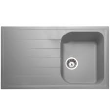 Matt dove grey inset kitchen. Rangemaster Amethyst 1 0 Bowl Granite Compact Dove Grey Kitchen Sink Waste Ame860dg Kitchen From Taps Uk