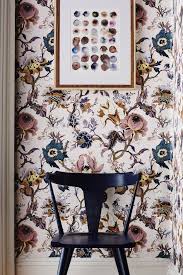 Modern Victorian Style Wall Treatments And Art Get The Look Emily Henderson Floral Wallpaper Wallpaper Accent Wall Wallpaper