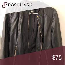 Ivanka Trump Black Moto Leather Jacket Black Leather Moto Jacket Leather Jacket Leather Moto Jacket