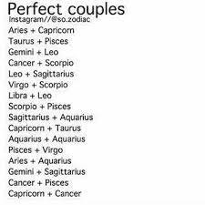 Zodiac Signs Perfect Couples Zodiac Signs Zodiac Zodiac Star Signs