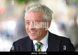 Le Président de la Chambre des communes John Bercow et son épouse Sally  arrivent à la cathédrale Saint-George à Londres pour un service  commémoratif pour l'ancien chef libéral démocrate Charles Kennedy, décédé