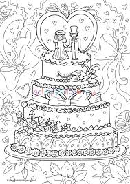 The most commonly used cake ingredients include flour, sugar. Wedding Cake Colouring Page 3