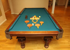 Absolute Auctions Realty Pool Balls Ping Pong Table Top Pool Table