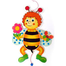 Jumping Bee With Flower (39 cm/15.4in) by Hess Spielzeug