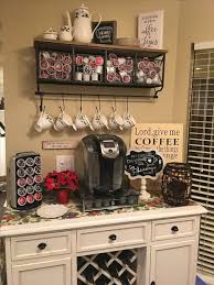 With a little ingenuity, your tight kitchen corners and tiny walls can be totally functional. Diy Home Coffee Bar Station Novocom Top