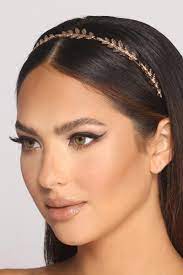 Dainty Metal Leaf Headband In 2021 Headband Hairstyles Headbands Hairstyles Short Wedding Hair Headband