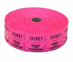 Fuschia Double Raffle Ticket Roll Raffle Tickets Template Raffle Tickets Custom Raffle Tickets