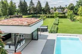 moderne strakke tuin met zwembad moderne tuin tuin onderhoudsvriendelijke tuin