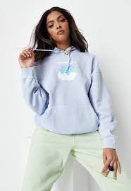 Amazon offers free standard shipping on orders over $25. Blue Care Bear Graphic Oversized Hoodie Missguided