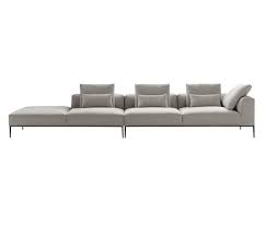 The version with a narrower seat depth (cm.89) is distinguished by its armrests and backrest, which feature two different upholstery styles: Michel Effe Sofas Von B B Italia Architonic