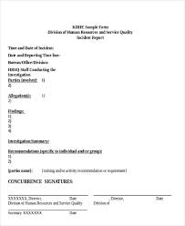 Incident Summary Report Template 1 Templates Example Templates Example Report Template Incident Report Templates